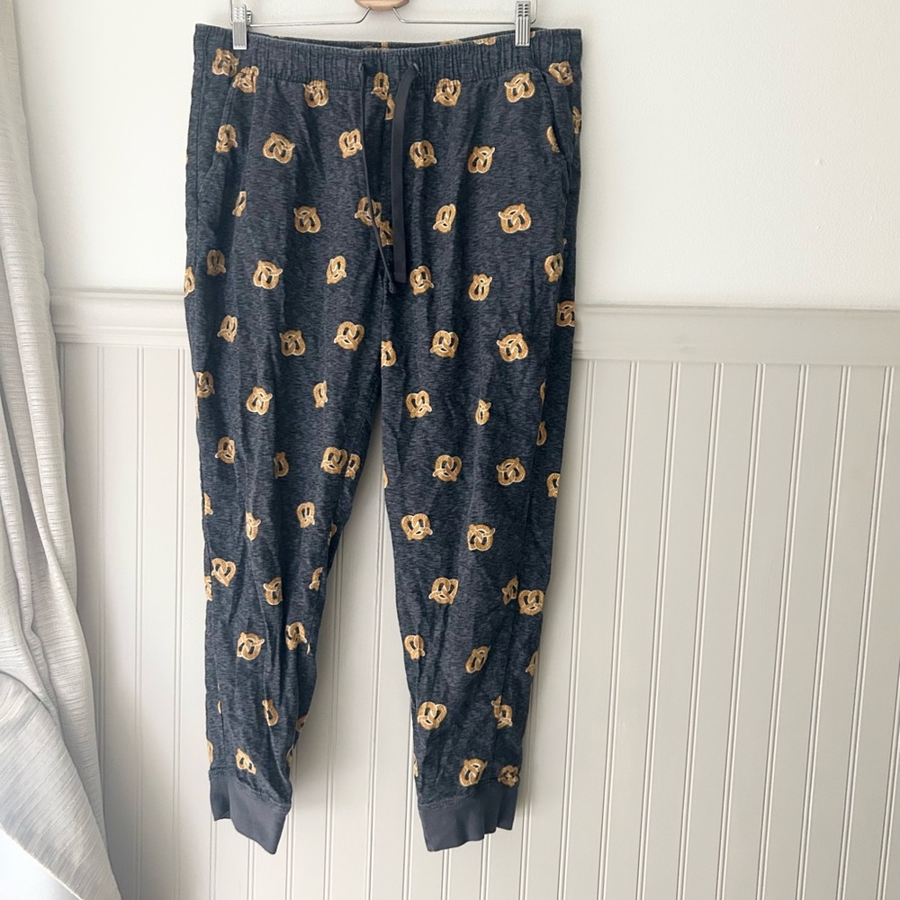 Old Navy Large Pretzel Jogger Pajama Pants with Pockets 100% Cotton